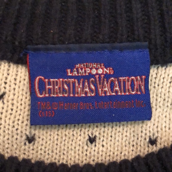 GRISWOLD FAMILY CHRISTMAS Size XL Sweater Snow Rhinestones Snowflake Light-Pack - Picture 8 of 16